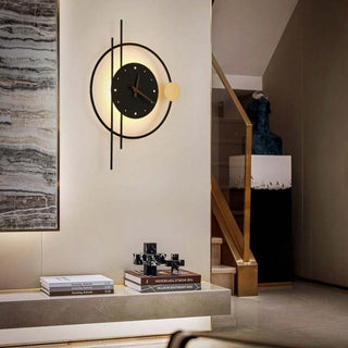Rorin Applique Murale Led Moderne. Chambre. Noire/Or-Luire