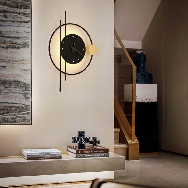 Rorin Applique Murale Led Moderne. Chambre. Noire/Or-Cielum