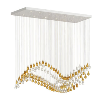Droplets Sculpture Chandelier-Neutral Decor