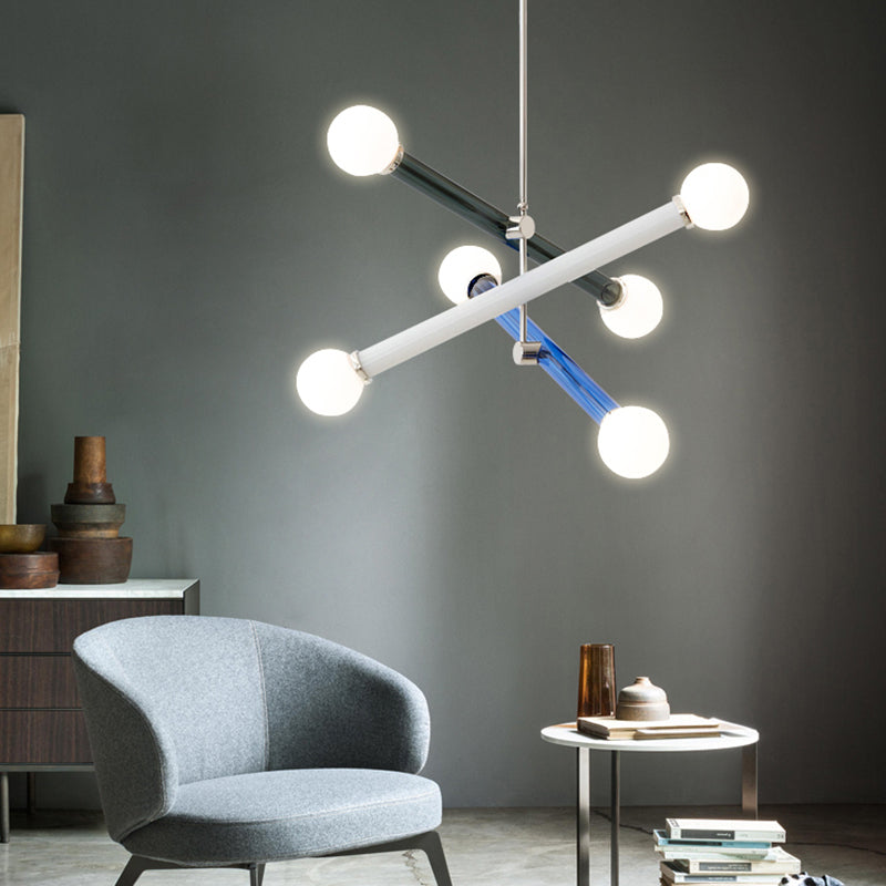 Arisha Suspension Ajustable Modern, Metal/Glass, Salon/Chambre à Coucher
