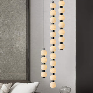 Lyra Suspension Moderne en Albâtre