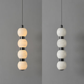 Lyra Suspension Moderne en Albâtre