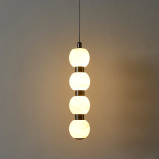 Lyra Suspension Moderne en Albâtre
