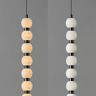 Lyra Suspension Moderne en Albâtre