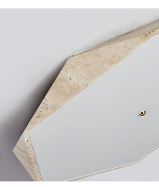 Hexagonal Lumière de Plafond Élégante en Travertin