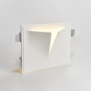Aria Applique Murale Encastrée/Plâtre, Moderne, 4 Styles, Métal, Blanc, Salon