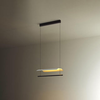 Ray Suspension Linéaire Inhabituel, Métal/Acrylique, Noir, Salon/Restaurant