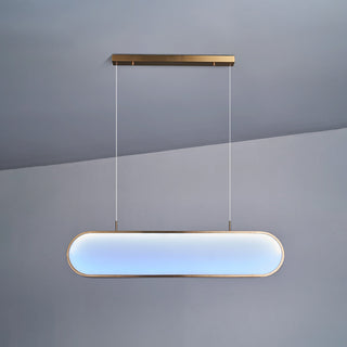 Valentina Suspension Ronde Contemporaine, Métal/Acrylique, Noir/Or/Argent, Cuisine/Salon