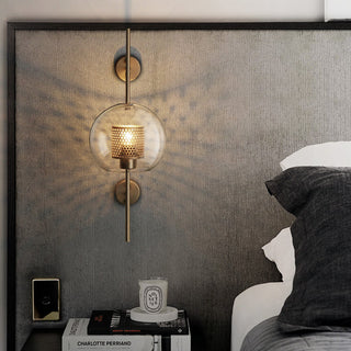 Kiri Applique Murale Globe Vintage  Cuivre/Argent. Salle de Bain