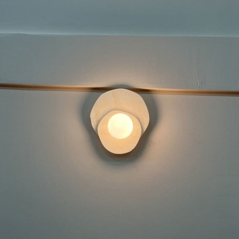 Arisha Français LED Roche Verre Intérieur Applique Murale Salon