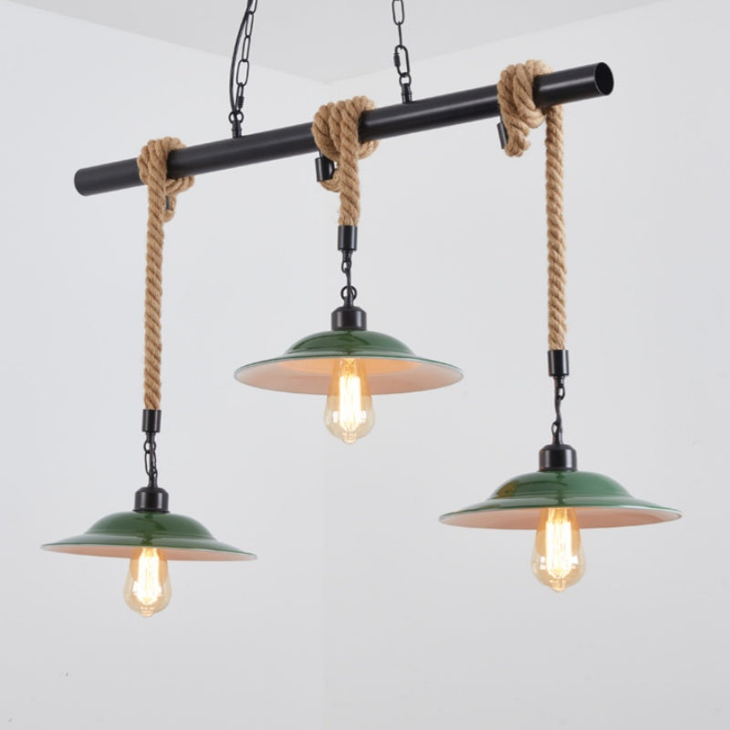 Epoch Vintage LED Suspension Vert Métal Cuisine/Salon/Salle À Manger