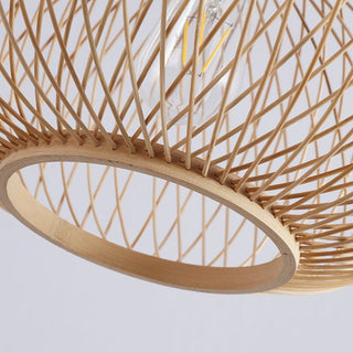 Ritta Vintage LED Suspension Acrylique Rotin Salle à Manger Chambre à coucher