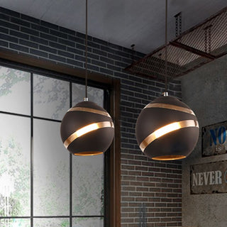 Valentina LED Suspension Noir/Blanc Metal Verre Salon Chambre à coucher