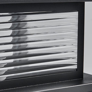 Ray Lampe Solaire de Poteau, Noire, L 25/30/38CM