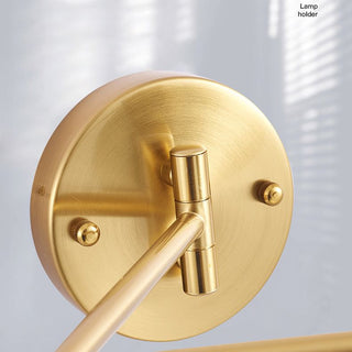Arisha Applique Orientable Géométrique Moderne, Métal, Noir/Or, Chambre