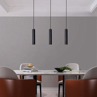 Vostel Suspension Cylindre Moderne. Métal. Noir. Salon-Luire