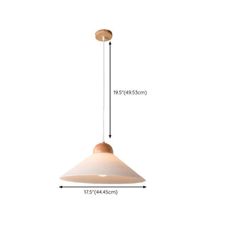 Muto Suspension Bol Moderne, Bois/Verre, Marron, Salon