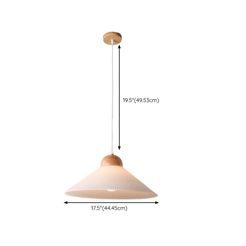 Muto Suspension Bol Moderne, Bois/Verre, Marron, Salon