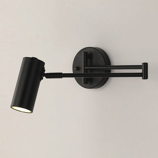 Epoch Applique Murale Cylindrique Réglable, Noir/Or, Chambre