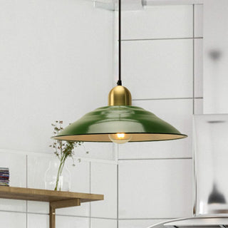 Arisha Vintage LED Suspension Vert Métal Chambre à coucher Salon