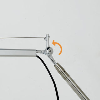 Epoch Applique Murale Orientable Minimaliste, Métal/Fabrique, Argent