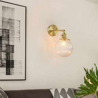 Valentina Applique Murale Boule/Fleur Luxe, Métal/Verre, Salle à Manger