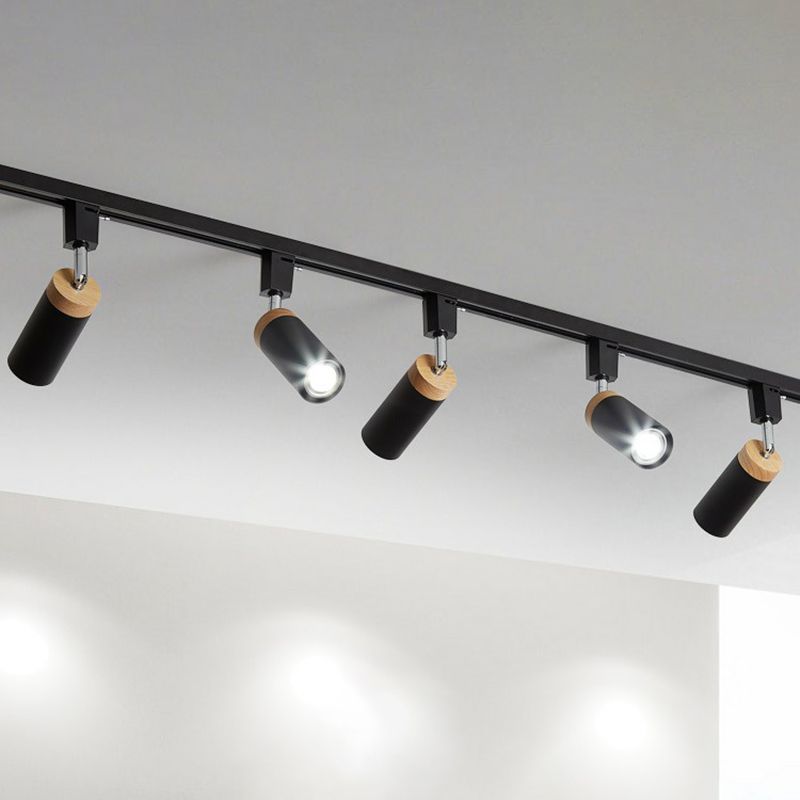 Aim Moderne LED Plafonnier Noir/Blanc Métal Salon Chambre à coucher