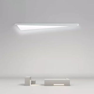Arisha Applique Murale Géométrique Minimaliste, Métal, Blanc, Salon