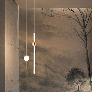 Ray Moderne LED Suspension Or Blanc Métal Verre Salon Salle à manger