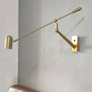 Arisha Applique Murale Orientable Vintage, Métal, Doré, Salon