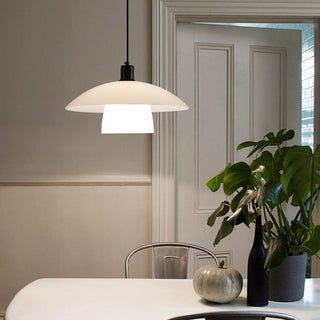 Arisha Suspension Dôme Nordique, Verre/Metal, Blanc, Chambre