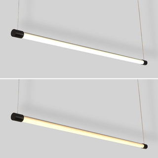Ray Linéaire LED Suspension Noire Argent Métal Chambre à coucher