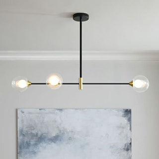 Valentina Suspension Linéaire Minimaliste, Metal/Verre, Blanc, Chambre
