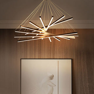 Solurex Luminaires Suspensions Linéaire Simple LED Moderne Métal Ferreux Salon-Luire
