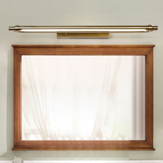 Arisha Applique Murale LED Minimaliste Linéaire, Métal/Acrylique, Or, Salle de Bain