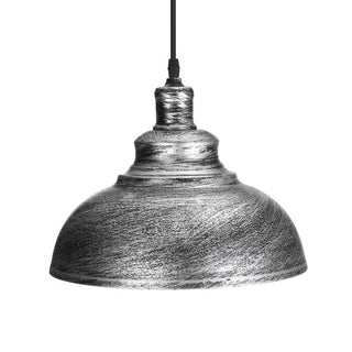 Arisha Rétro Industrielle LED Suspension Noir Blanc Gris Métal Salle à manger