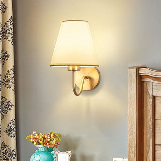Tiffany Applique Murale Géométrique Nordique, Métal/Tissu, Noir/Blanc/Café/Lin, Chambre