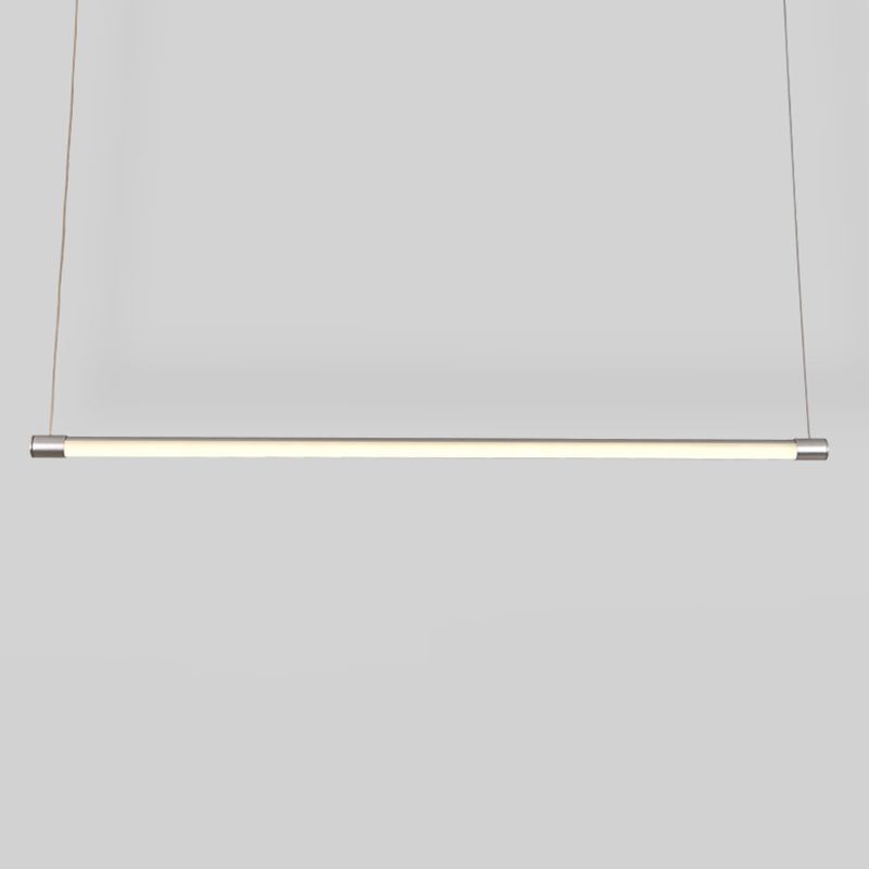 Ray Linéaire LED Suspension Noire Argent Métal Chambre à coucher