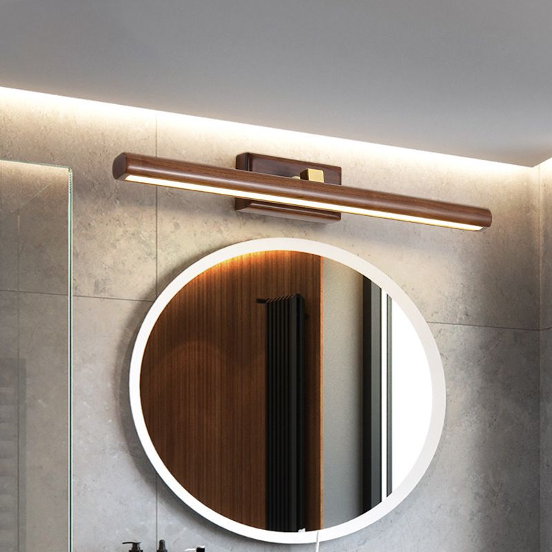Muto Applique Murale Moderne et Minimaliste avec Miroir, Bois, Salle de Bain
