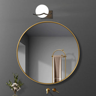 Valentina Applique Murale Boule Luxe, Verre/Métal, Chambre à Coucher