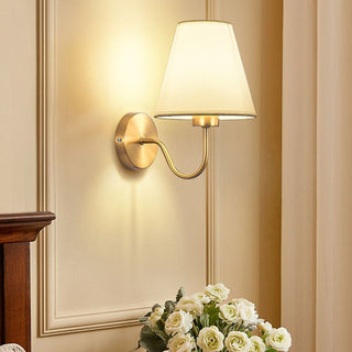 Tiffany Applique Murale Géométrique Nordique, Métal/Tissu, Noir/Blanc/Café/Lin, Chambre