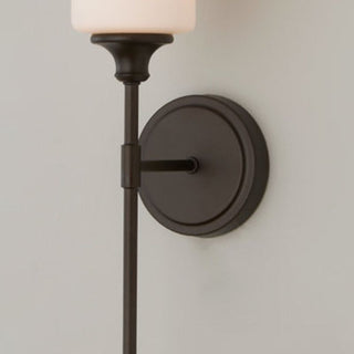 Tiffany Applique Murale Minimaliste Nordique, Métal, Noir/Argent, Chambre à Coucher