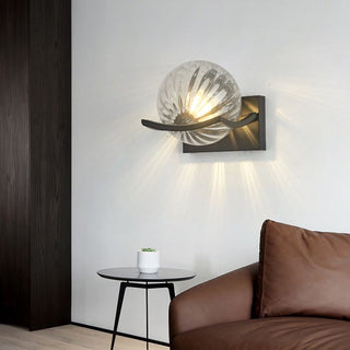 Valentina Applique Murale Boule Luxe, Verre/Métal, Chambre à Coucher