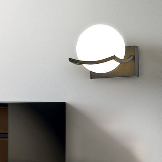 Valentina Applique Murale Boule Luxe, Verre/Métal, Chambre à Coucher