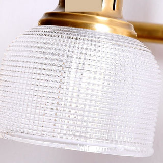 Arisha Applique Murale Bol Vintage, Métal/Verre, Laiton, Salle de Bain