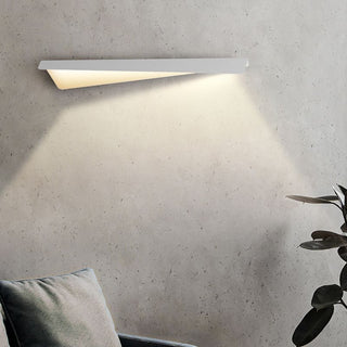 Arisha Applique Murale Géométrique Minimaliste, Métal, Blanc, Salon