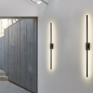 Arisha Longue Intérieur LED Applique Murale Linéaire Moderne Métal Noir Salle de Bain