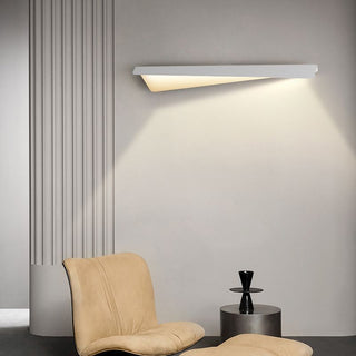 Arisha Applique Murale Géométrique Minimaliste, Métal, Blanc, Salon