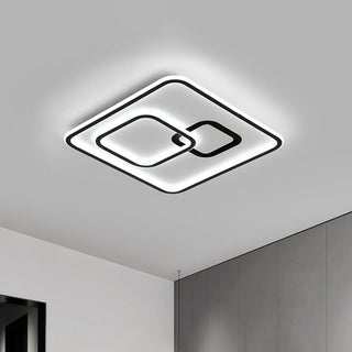 Arisha Moderne LED Plafonnier Noir Acrylique Chambre à Coucher Salon