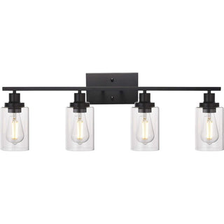 Silva Applique Murale Miroir Cylindrique Moderne, Verre/Métal, Noir/Or/Nickel, Chambre